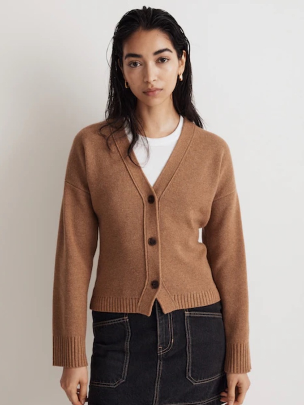 Madewell V Neck Slim Cardigan Sweater
